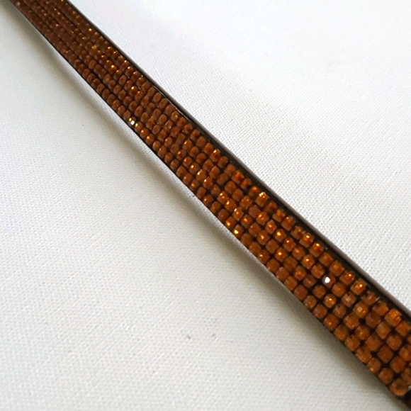 Dog Collar AKC Brown on Brown Bling - Picture 6 of 14